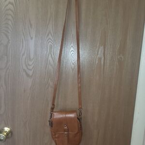 Brown Leather Crossbody Bag